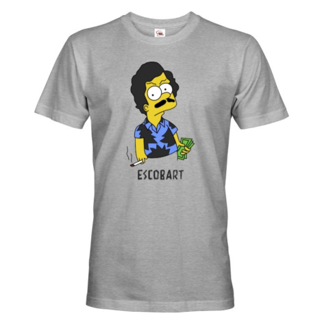 Pánské tričko s Bartem Simpsonem parodující Pabla Escobara