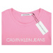 Dámské růžové tričko s nápisem Calvin Klein Jeans