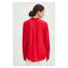Košile Medicine dámská, červená barva, regular, s klasickým límcem