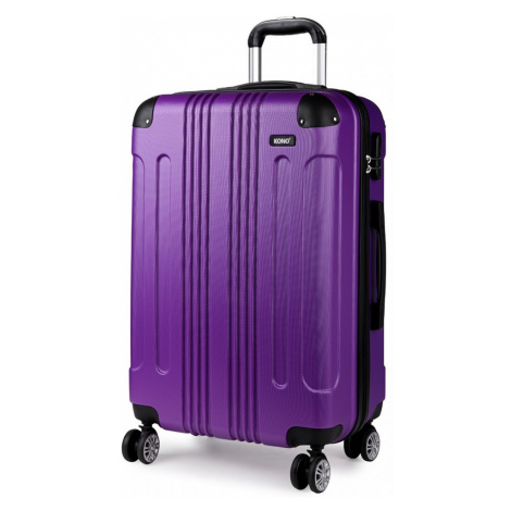 Fialový cestovní kvalitní prostorný střední kufr Amol Lulu Bags