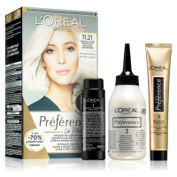 L’Oréal Paris Préférence Le Blonding barva na vlasy pro zesvětlení vlasů odstín 11.21 Ultra-Ligh