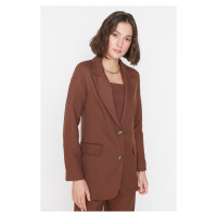 Trendyol Brown Woven Lined Blazer Jacket