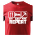 Dětské tričko Eat Sleep Mine Repeat - triko pro hráče Minecraft
