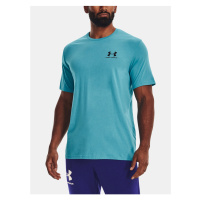 Světle modré sportovní tričko Under Armour UA SPORTSTYLE LC SS
