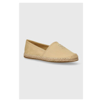 Espadrilky Tommy Hilfiger EMBROIDERED FLAT ESPADRILLE béžová barva, FW0FW07721