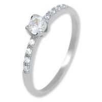 Soliter Okouzlující stříbrný prsten s krystaly 426 001 00572 04 62 mm