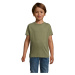 SOĽS Regent Fit Kids Dětské triko SL01183 Heather khaki