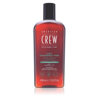 American Crew 3 in 1 Chamimile + Pine 3 v 1 šampon, kondicionér a sprchový gel pro muže 450 ml