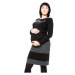 Těhotenská sukně Be MaaMaa - LORA černá/grafit, vel.