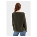 Svetr camel active knitwear pine olive