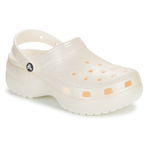 Crocs Classic Platform Glitter ClogW Bílá