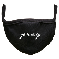 Černá maska na obličej Pray Wording