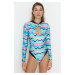 Trendyol Multicolored Abstract Pattern Swimwear