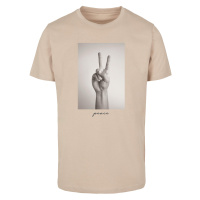 Pánské tričko Peace - béžové