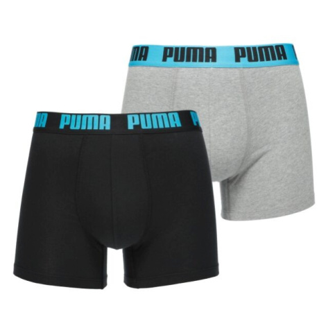 Puma MEN EVERYDAY BASIC BOXER 2P Pánské boxerky, černá, velikost