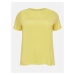 Žluté tričko s potiskem ONLY CARMAKOMA Mai - Dámské