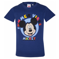 Mickey Mouse - licence Chlapecké triko - Mickey Mouse 169, tmavě modrá Barva: Modrá tmavě