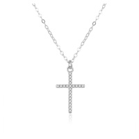Beneto Stříbrný náhrdelník s křížkem AGS849/47
