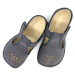 Beda barefoot bačkory Grey perforované (BF 060010/W/PF/B)