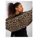 Dámský béžový leopardí šátek