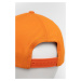 Bavlněná čepice LaBellaMafia oranžová barva, s aplikací