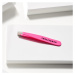 Tweezerman Mini Slant pinzeta se zešikmeným koncem mini s cestovním pouzdrem Neon Pink 1 ks