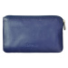 SEGALI Kožená mini peněženka-klíčenka 7289 blue