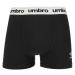 Umbro BOXER SHORT 2 PACK Pánské boxerky, černá, velikost