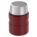 Thermos Termoska na jídlo se skládácí lžící a šálkem - rustic red 470 ml