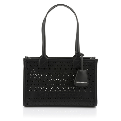 Kabelka karl lagerfeld k/skuare md tote perforated černá