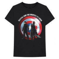 Marvel Comics tričko, Falcon & Winter Soldier Shield Logo Black, pánské