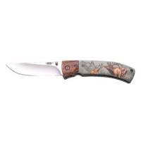 JKR Zavírací nůž s 3D motivem jelenů, hliník