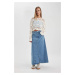 DEFACTO Long Fit Jean Skirt