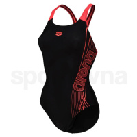 Arena Dreamy Swim Pro Back Graphic W 006663540 - black/fluo red