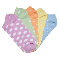 No Show Socks Dots 5-Pack summercolor