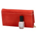 Luxusní dámská kožená peněženka Sikun, červená