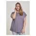 Dámské tričko krátký rukáv // Urban Classics Ladies Extended Shoulder Tee dustypurple