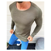 Buďchlap Trendový khaki svetr