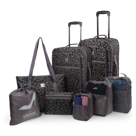 ITACA set 8 kusů cestovních zavazadel a příslušenství - šedá