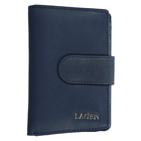 Dámská peněženka Lagen Emma kožená, tmavě modrá