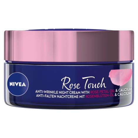 Nivea Noční krém proti vráskám s růžovým olejem Rose Touch (Anti-Wrinkle Night Cream) 50 ml