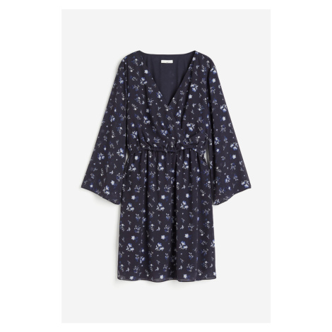 H & M - MAMA Šifonové šaty na kojení - modrá H&M