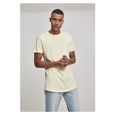 Shaped Long Tee - powder yellow