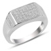 OLIVIE Pánský stříbrný prsten 3730