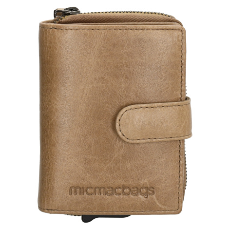Micmacbags Porto bezpečnostní dámská kožená peněženka - taupe