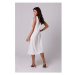 Bewear Dámské midi šaty Annaree B254 krémová Bílá