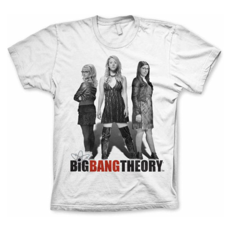 Big Bang Theory tričko, Girl Power White, pánské HYBRIS