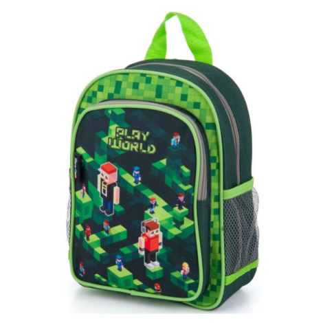 Oxybag KID BACKPACK PLAYWORLD Předškolní batoh, zelená, velikost