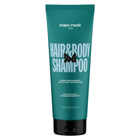 Men Rock London Tělový a vlasový šampon (Hair & Body Shampoo) 200 ml