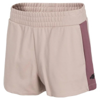 SVĚTLE RŮŽOVÉ DÁMSKÉ ŠORTKY 4F WOMEN'S SHORTS Pudrová